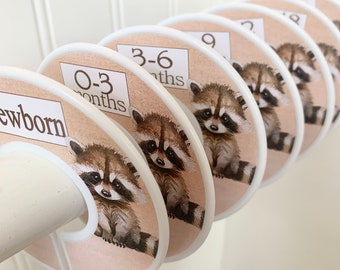 Baby Closet Dividers Size Dividers Clothes Dividers Size Organizers Baby Clothes Sizes Raccoon