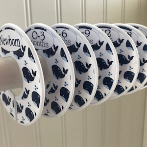 Baby Closet Dividers Organizers Clothes Dividers Closet Dividers Baby Shower Gift Whale Nursery Decor