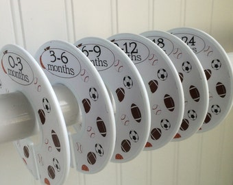 Baby Closet Dividers Clothes Dividers Organizers Baby Shower Gift Sports Theme Nursery