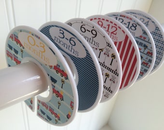 Baby Closet Dividers Boy Closet Organizers Clothes Dividers Baby Shower Gift Trains Size Dividers Boy Nursery Train Theme