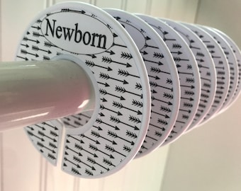 Baby Closet Dividers Organizers Clothes Dividers Arrows Black Tribal Theme Nursery Decor