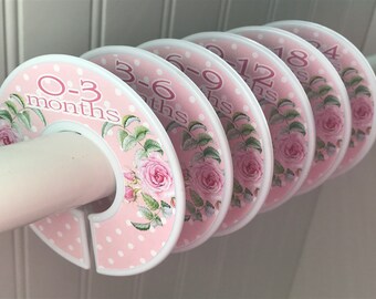 Baby Closet Dividers Baby Clotehs Organizers Size Organizers Pink Roses