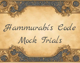Hammurabi’s Code Mock Trial Activity