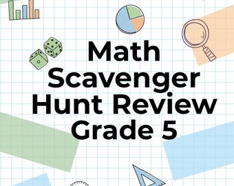 Back to School Math Scavenger Hunt