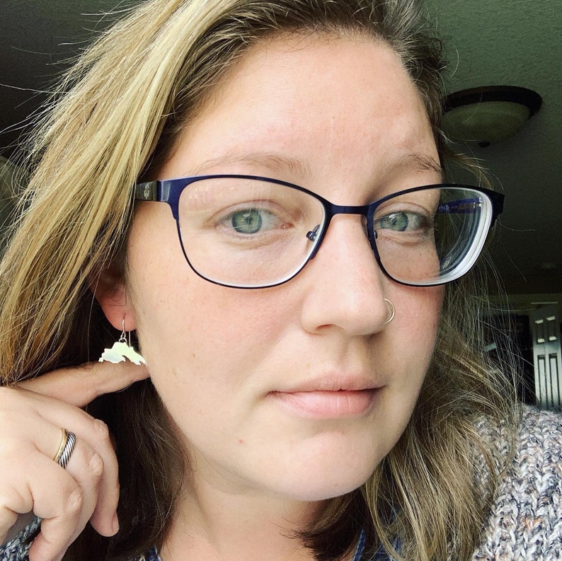 Lake Superior sterling silver earrings