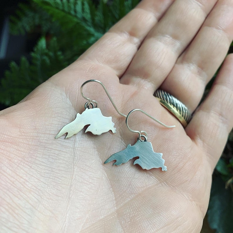 Lake Superior sterling silver earrings