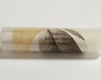 Organic Merlot Flavored Lip Balm | Petroleum Free | No Artificial Colors