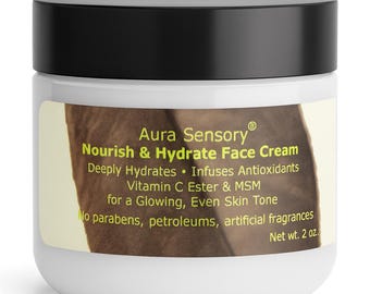 Nourish & Hydrate Face Cream | Rich Facial Moisture Cream With Vitamin C Ester and MSM