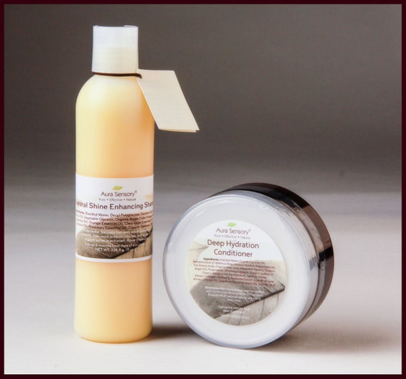 Natural Hair Care Set Sulfate Free Shine Enhancing Shampoo Etsy