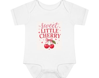 Vintage Körsbärsgrafik Babybody –