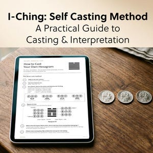 Reading the I Ching | Beginner's Method Guide to Casting, Moving Lines & Hexagrams | Book of Changes Divination | Digital Download