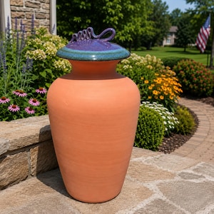 1.25 Gallon Olla Watering Pot, Clay Garden Irrigation Jar