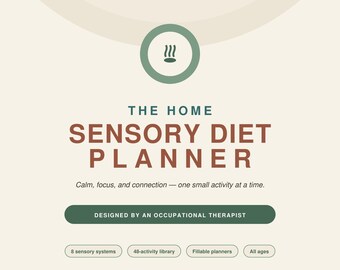 Sensory Diet Planner Printable | OT Designed Activities, Toolkit (PDF)