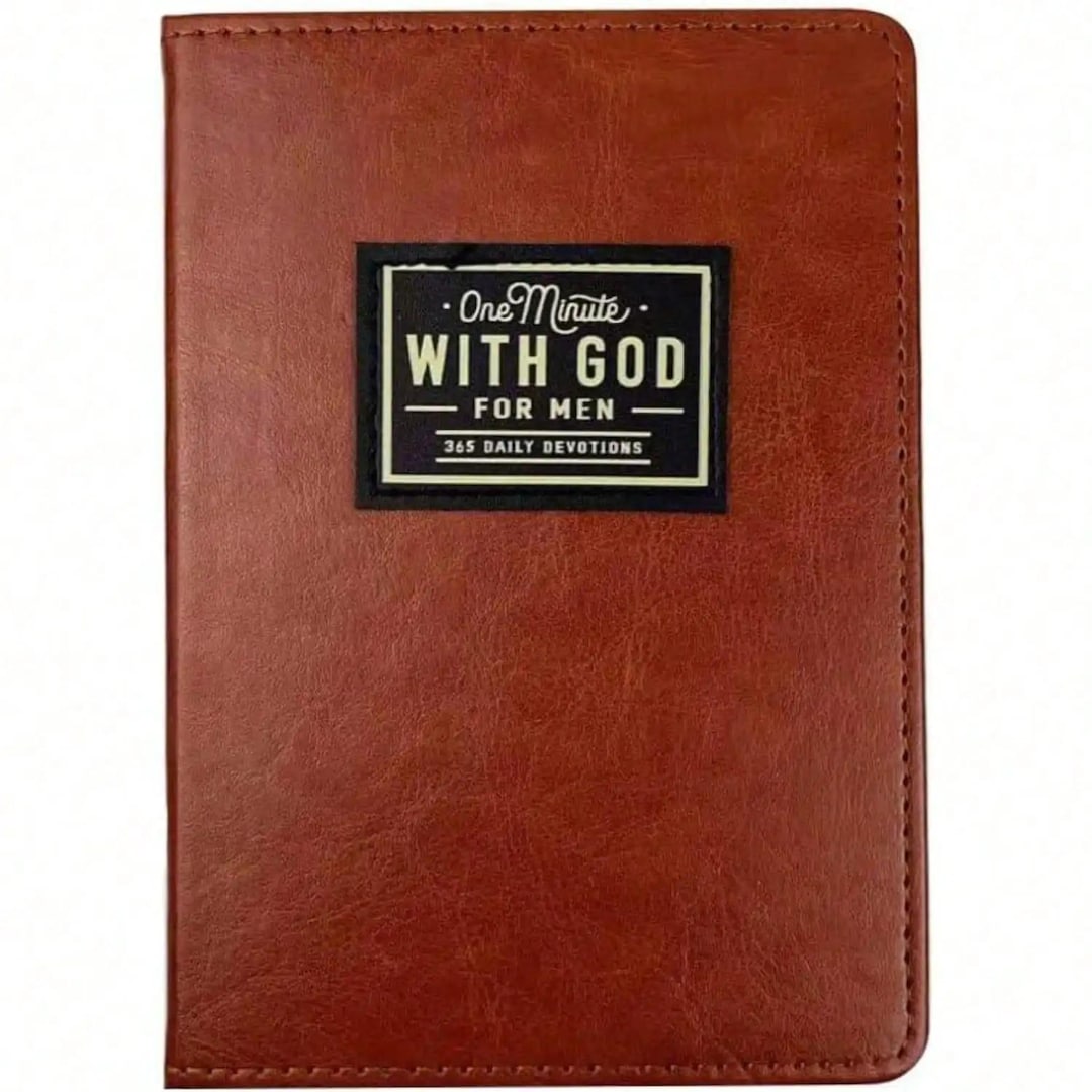 One Minute with God for Men | 365 Daily Devotional & Prayer Journal | Christian Gift for M