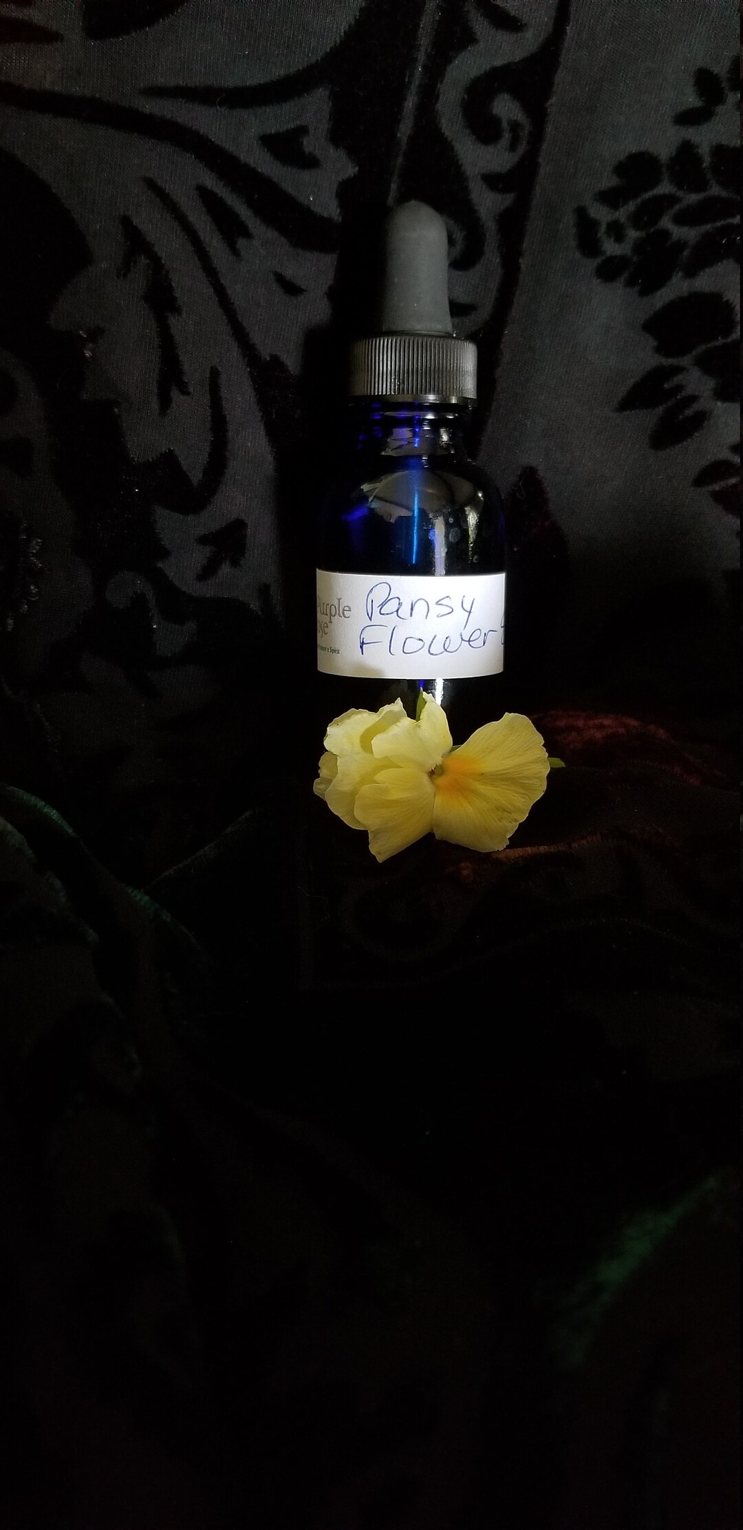Pansy Flower Essence Created by the Purple Rose Flower Essences Etsy