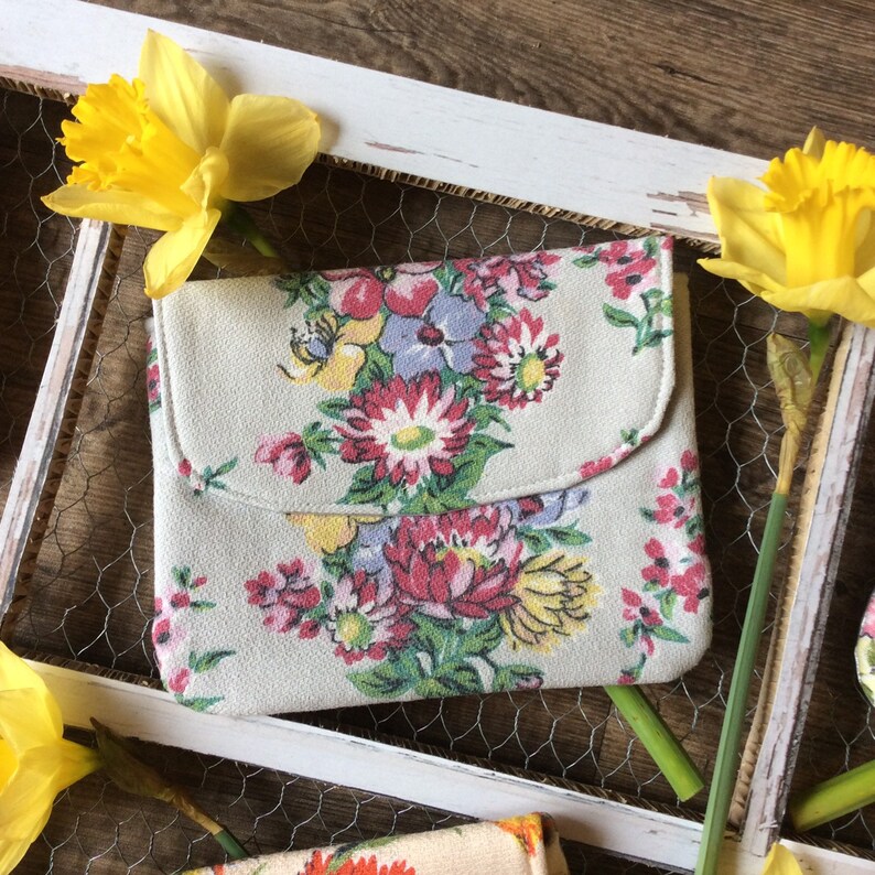 Vintage fabric clutch bags various fabrics Etsy