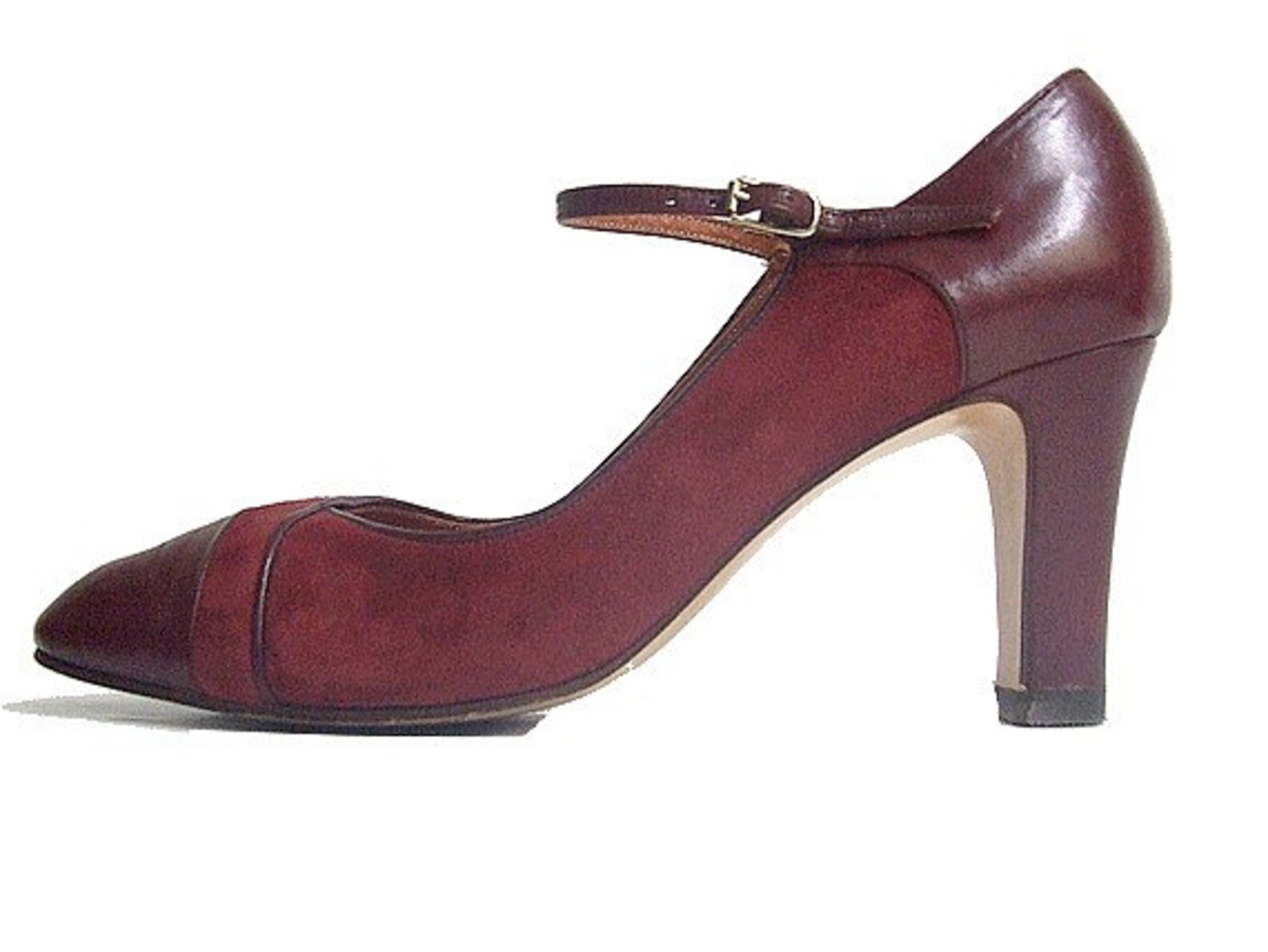 Portofino Women's Mary Janes- Burgundy