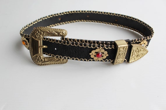 1980 José Cotel embellished belt / José Cotel Paris… - Gem display picture 1