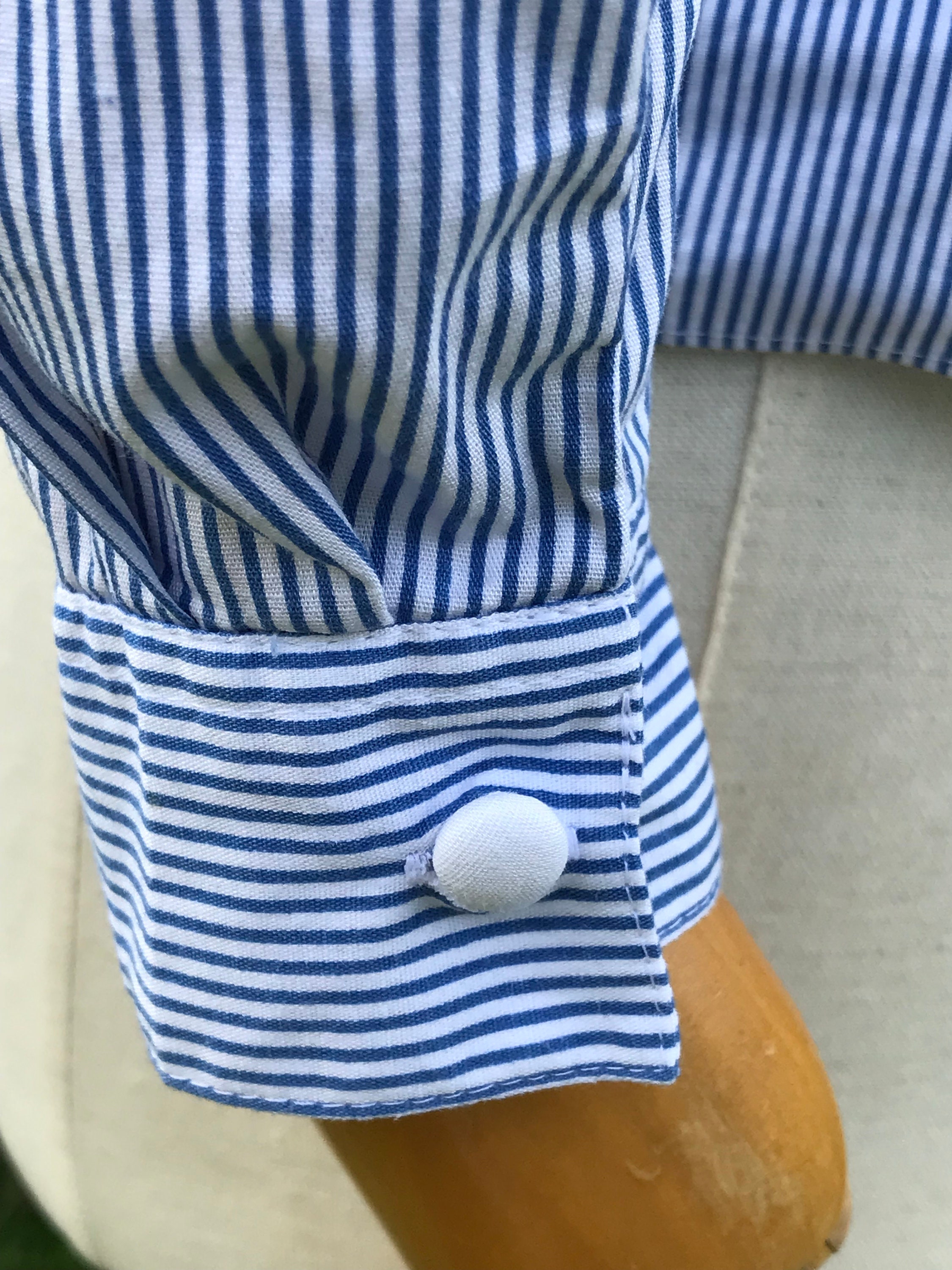 Banned Retro Chemisier Rayé Willow Années 50 en Bleu et Blanc | Acheter