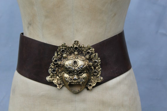 1980 José Cotel Mask Belt / José Cotel Paris Belt/ 1980 Wide  display picture 1
