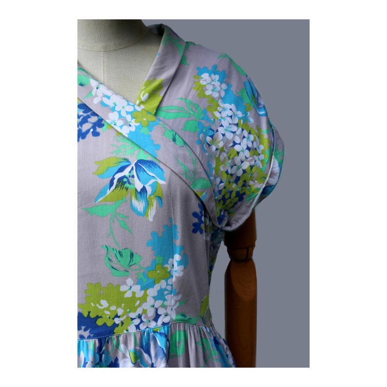 Anastasia by François Viannay Floral Summer Cotton Dress / - Etsy