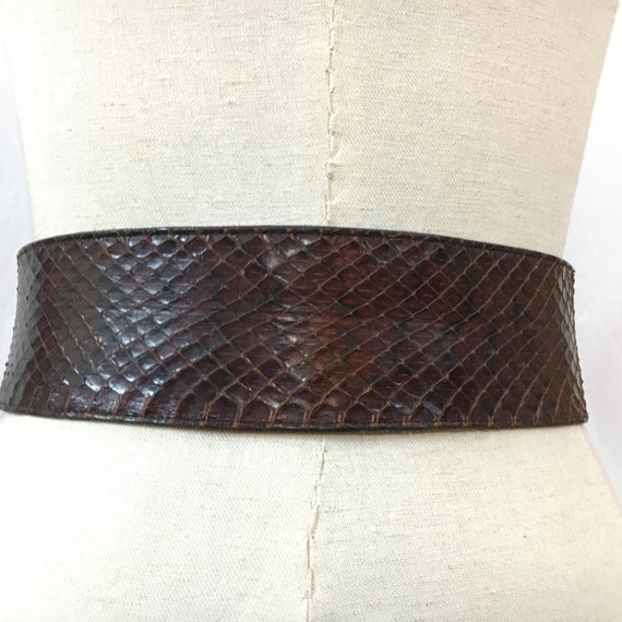 1970s Guy Laroche snake belt /70s Paris couture s… - image 5