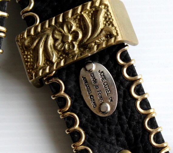 1980 José Cotel Embellished Belt / José Cotel Paris Belt  display picture 2