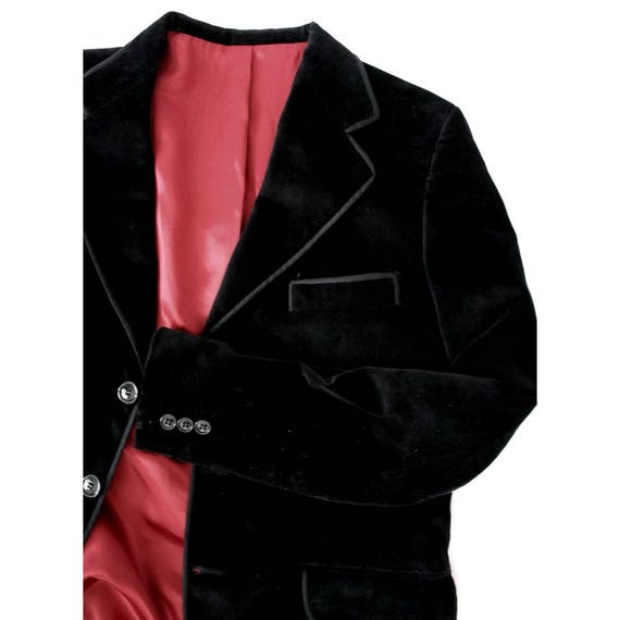 Provence Arles 1960s gardian Veste noir velours rouge doublure vintage gardian Veste Provence Herdsman Veste Veste Etsy France