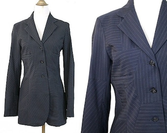 1990s french Blazer Kenzo striped