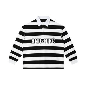 Anu×Nikē Life is Love Stripe Polo Shirt