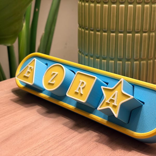 Personalized Shape Sorter | Kids Toy | Montessori Learning Toy