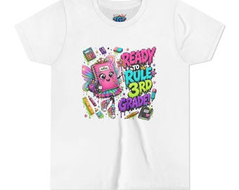 Ready to Rule 3rd Grade Shirt | Back to School Fairy Notebook Tee