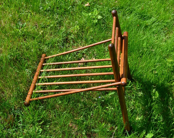 RESERVED FOR PW Vintage 1940s Medical Device. Wood Spindle Gout Foot