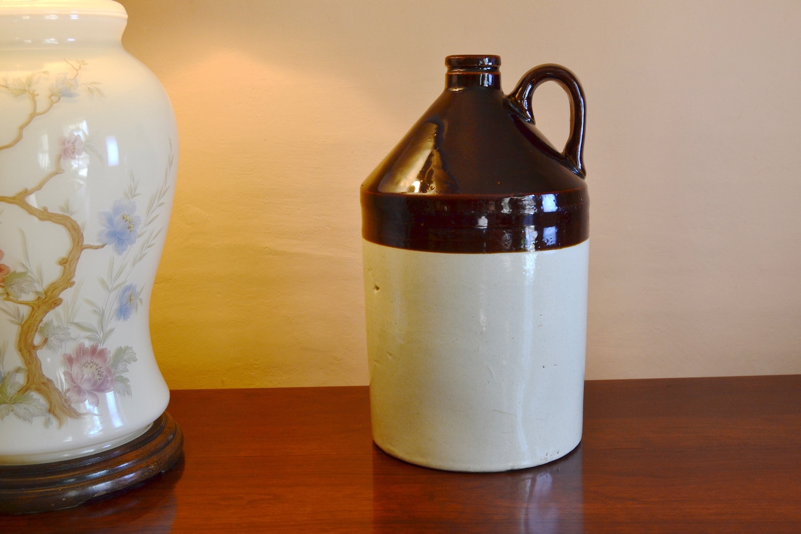 Set of 2 Antique Whiskey Jugs Antique Stoneware Pottery Etsy