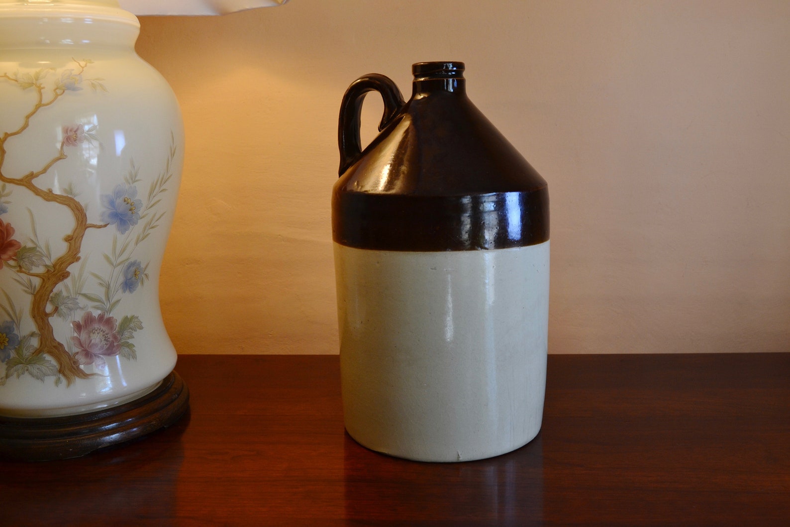 Set of 2 Antique Whiskey Jugs Antique Stoneware Pottery Etsy