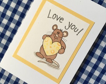 Love you Mouse card