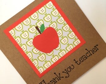 Thank you teacher card.