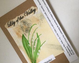 Lily of the valley. Vintage style card for any occasion