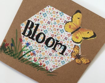 Bloom. Flower card for any occasion