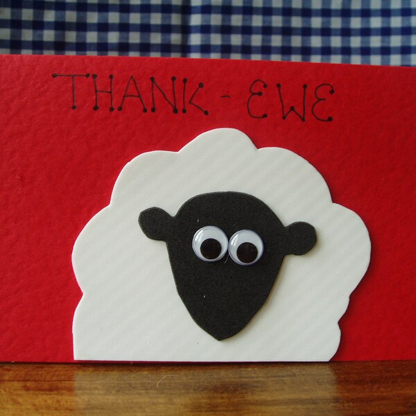 Thank you card - Thank Ewe