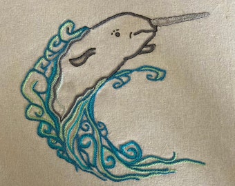 Narwhal - DIY Hand Embroidery PDF Pattern