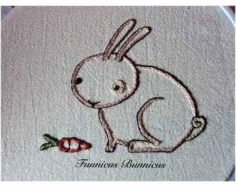 FUNNICUS BUNNICUS - Hand Embroidery Pattern