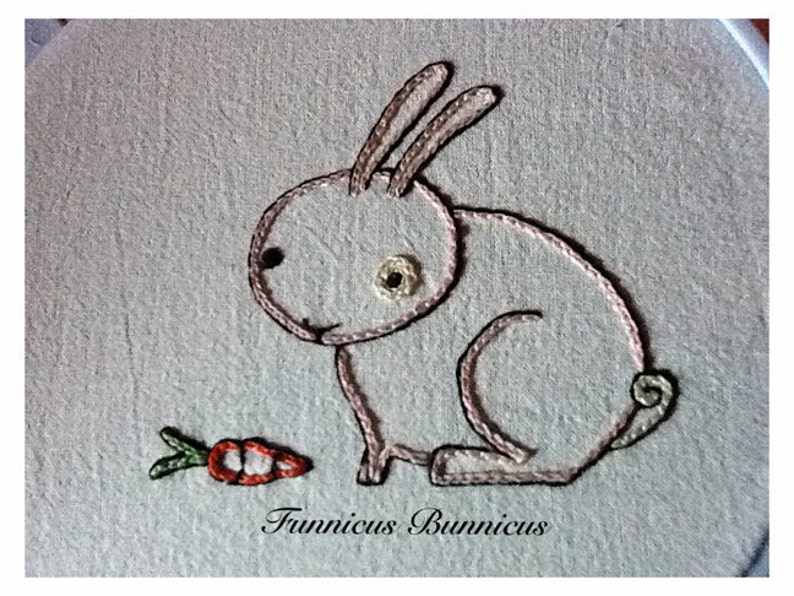 FUNNICUS BUNNICUS Hand Embroidery Pattern zdjęcie 4