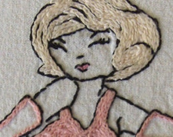 BURLESQUE - Hand Embroidery Pattern PDF