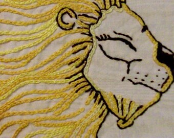Circus Lion - DIY Hand Embroidery PDF Pattern