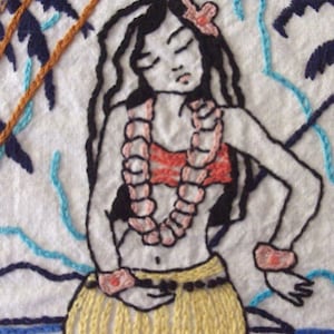 HAWAIIANA - Hand Embroidery Pattern PDF