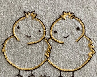 Chick a dee do daw day - Hand Embroidery Pattern PDF