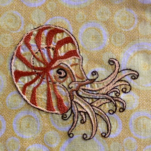 NAUTILUS - Hand Embroidery Pattern PDF