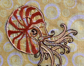 NAUTILUS - Hand Embroidery Pattern PDF