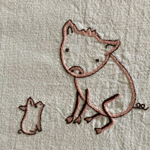 PIGGINS and Friend - Hand Embroidery Pattern PDF